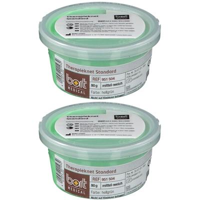 Bort Therapie Knet mittel weich hellgrün 2x 2x80 g