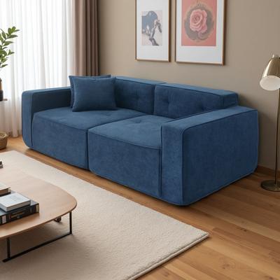 ZWYO HOSIMU "78.74"" Fabric Sofa with Full Foam Compression and Pillow Top Arms (3-Seater)"