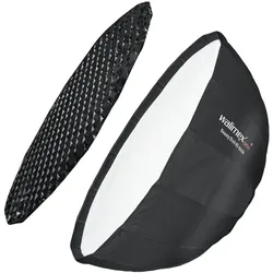 Walimex pro pro Studio Line Beauty Dish QA85 + Softboxadapter Aurora/Bowens (Beauty Dish, 85 cm), Softbox + Reflektor
