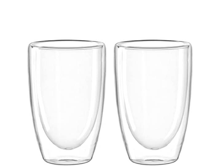 LEONARDO HOME Doppelwandbecher DUO 2er-Set 400 ml, 053061, Glas, 400 milliliters, durchsichtig