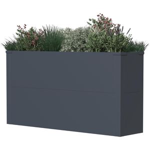 Westmann Pflanzkasten Talus L anthrazit, 100 x 25 x 52 cm, Stahl