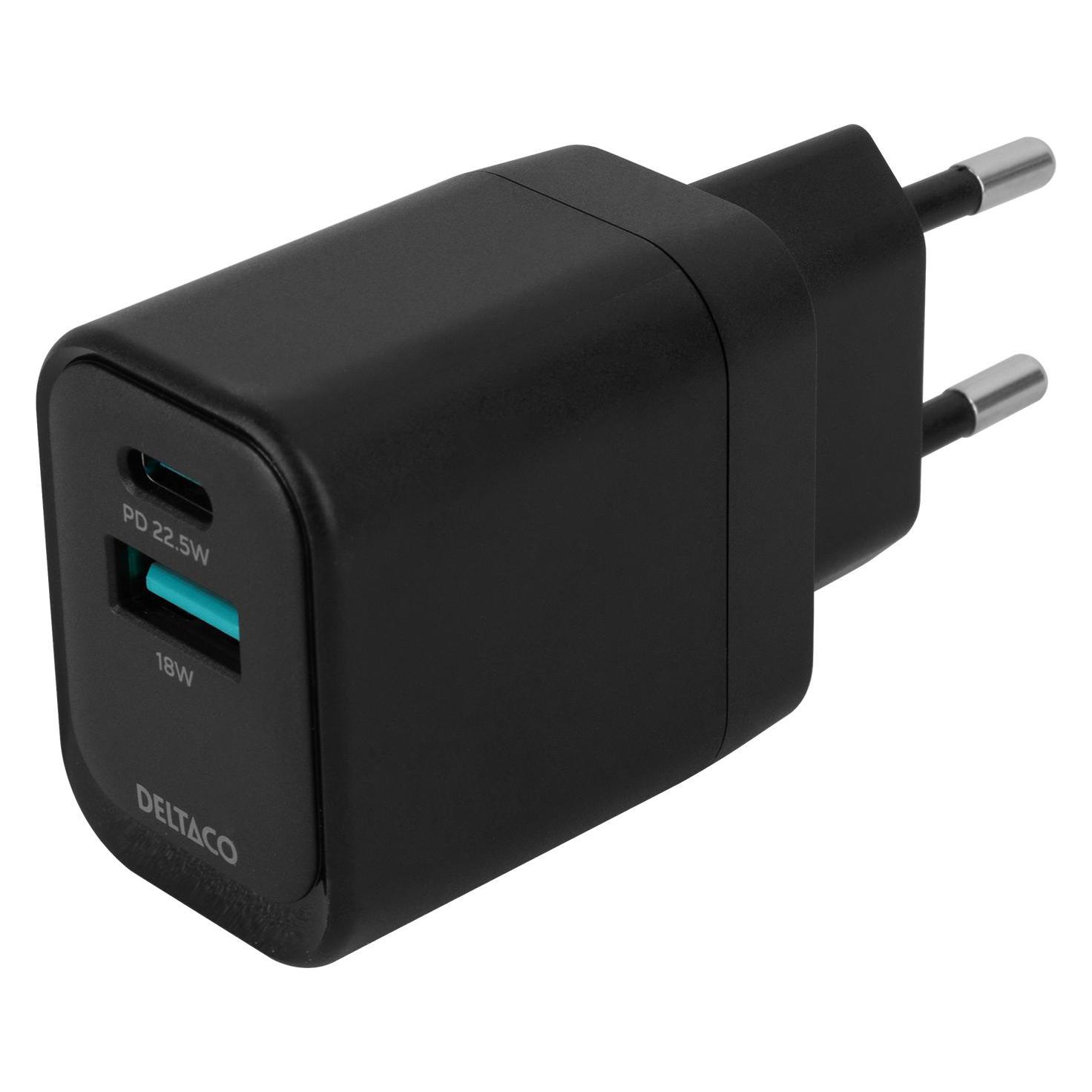 Deltaco 1903152 (20 W, 2 Ports) (USBC-AC153)