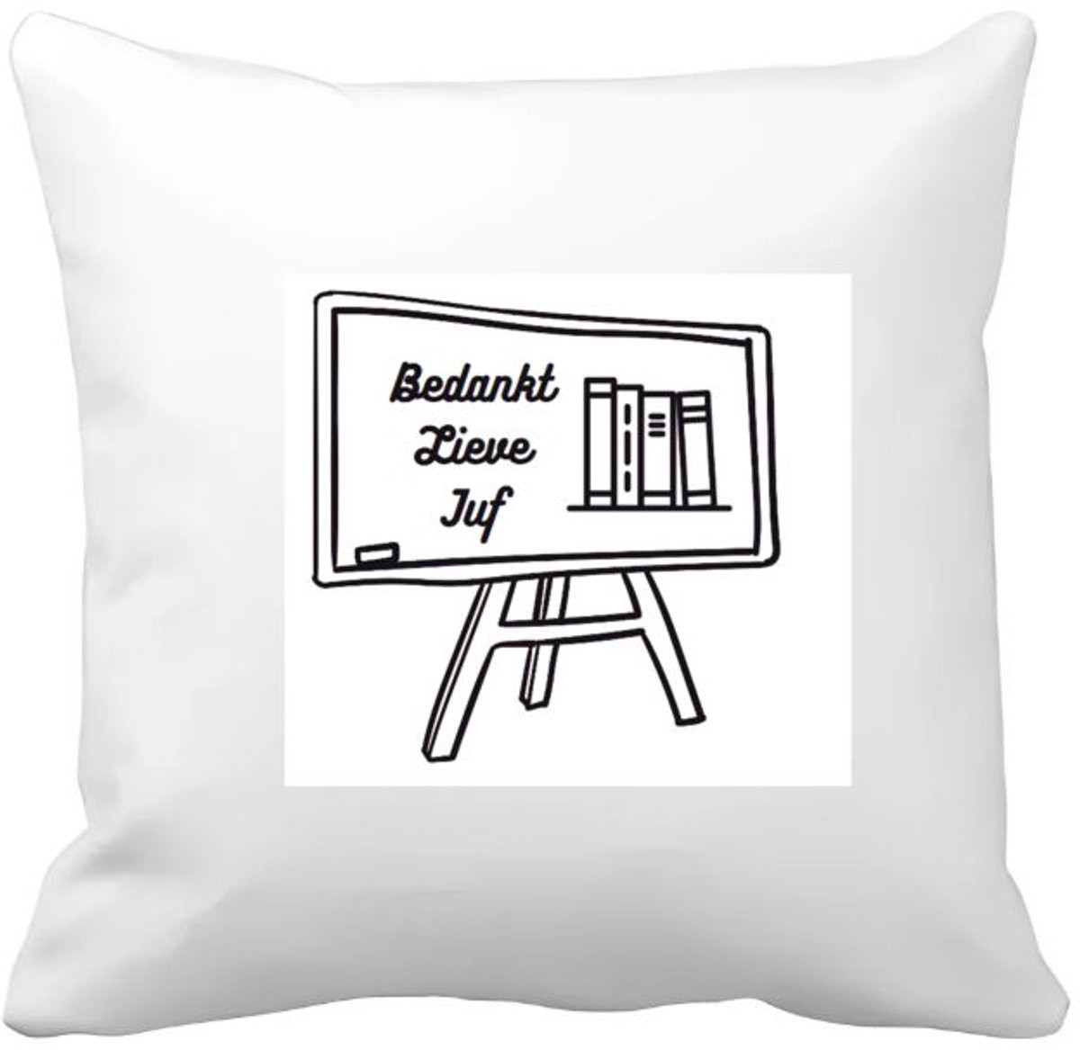 Akyol Kussenhoes Bedankt Lieve Juf - 40 x 40 cm