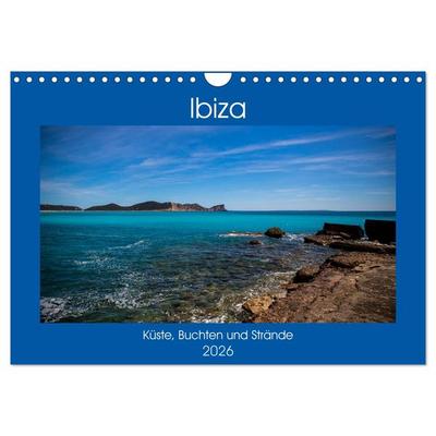 Ibiza Küste, Buchten und Strände (Wandkalender 2026 DIN A4 quer), CALVENDO Monatskalender