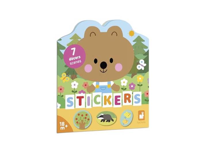Janod stickerboek - bos stickers voor peuters en kleuters