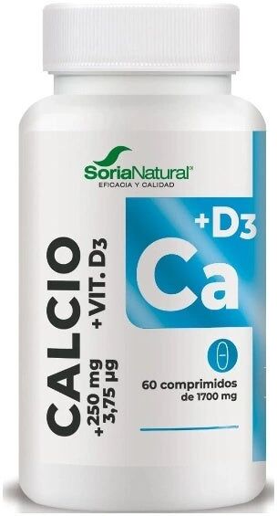 SORIA NATURAL Liberacion Sostenida Calcio + Vit D3 60 Comprimidos