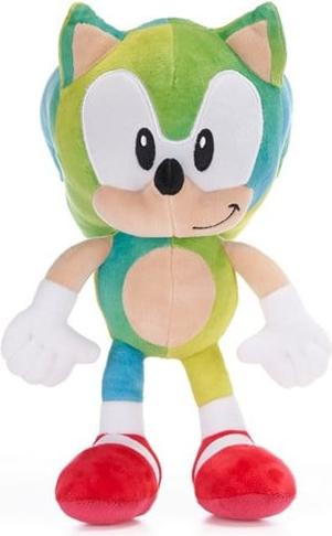 Sega Sonic The Hedgehog pluche knuffel, kleurrijk, 30 cm