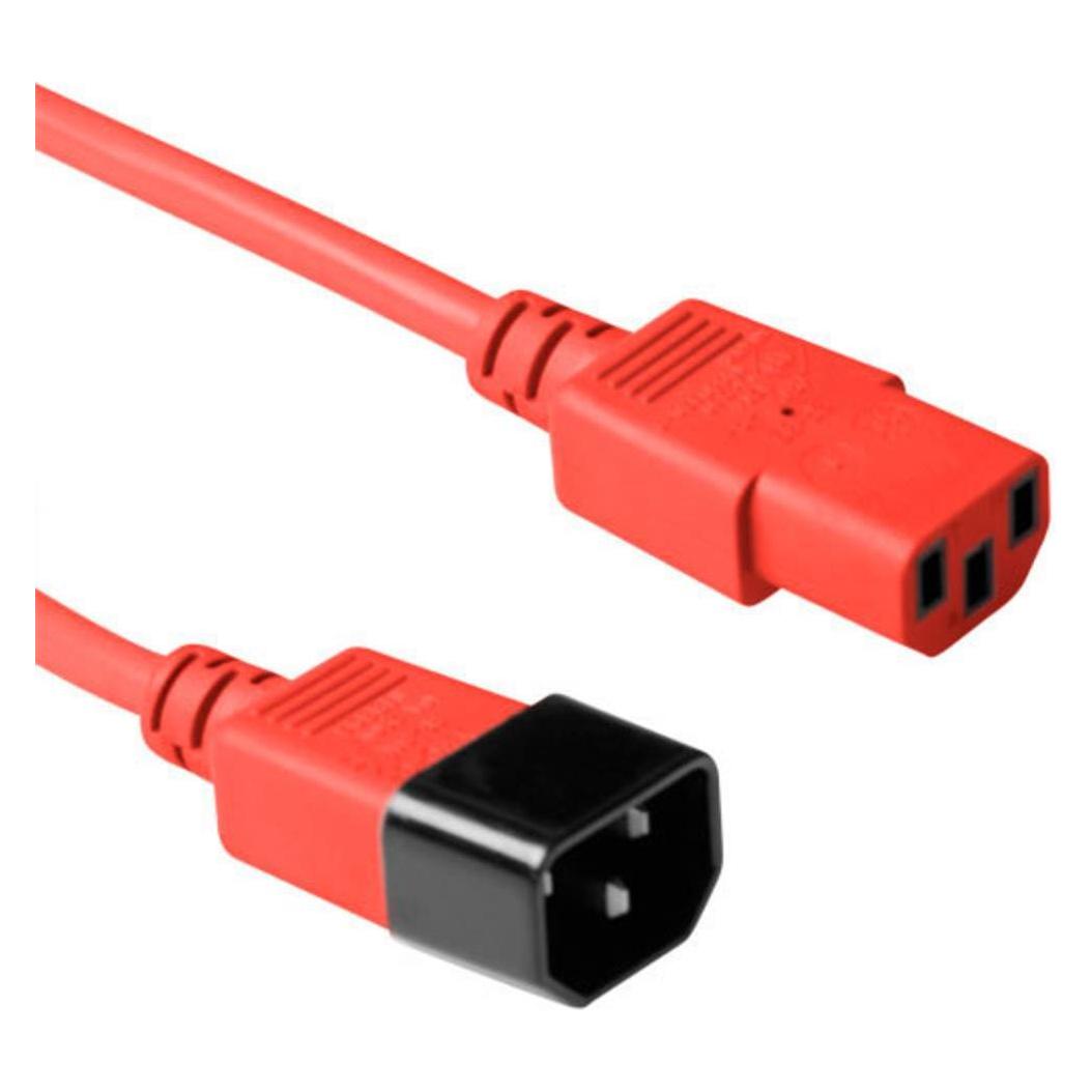 ACT Powercord C13 - C14 red 5 m (5 m) (AK5429)