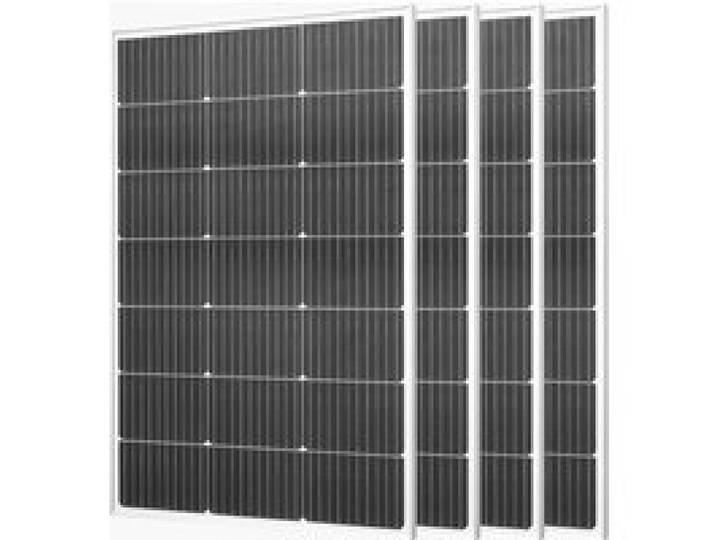 VEVOR Monokristalline Solarmodule 100-W 4er-Pack, PV-Modul mit MC4-Ausgangsleistung & Aluminiumrahmen, Solarpanel IP65 wasserdicht, netzunabhängiger Balkonkraftwerk für Auto, Boot, RV, Flachdach