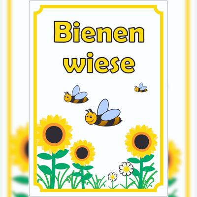 HB-Druck Aufkleber Bienenwiese A0 (841x1189mm)