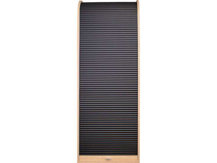 Rollladenschrank MÄUSBACHER Jalousieschränke , schwarz (asteiche, graphit), B:69cm H:192cm T:44cm, Schränke, Rollladenschrank