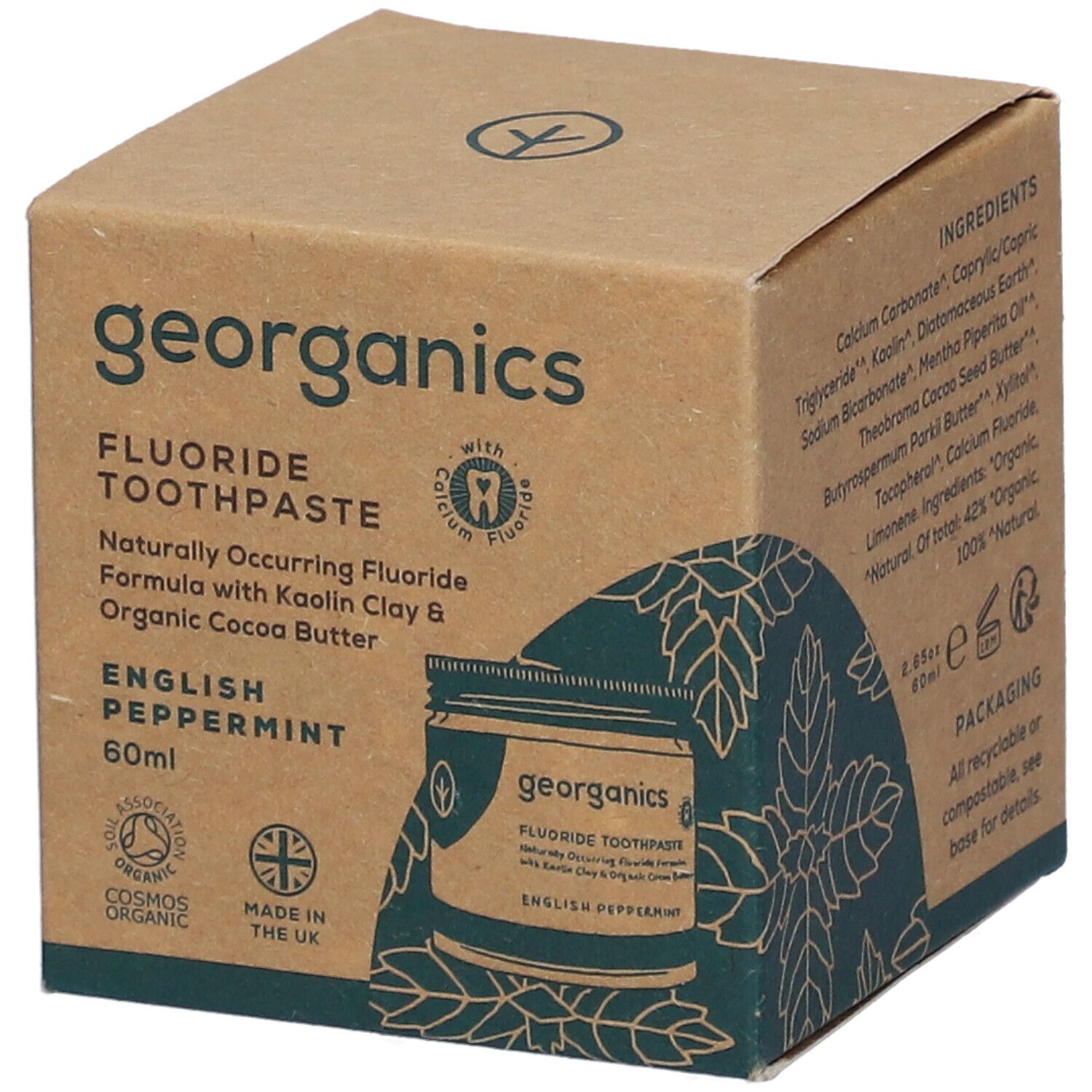 Georganics ZP Fluorid Pfeffe 60 ml Zahnpasta