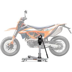 Zentralständer EVOLIFT® für KTM 690 SMC 08-11 Shadow Edition (Grundfarbe: Grau) Mit Werkstattmatte Ohne Ohne Ohne