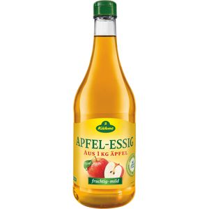 Kühne Apfelessig aus 1 kg Äpfel, 5% Säure, gefiltert & klar, in der Glasflasche, 0,75 Liter