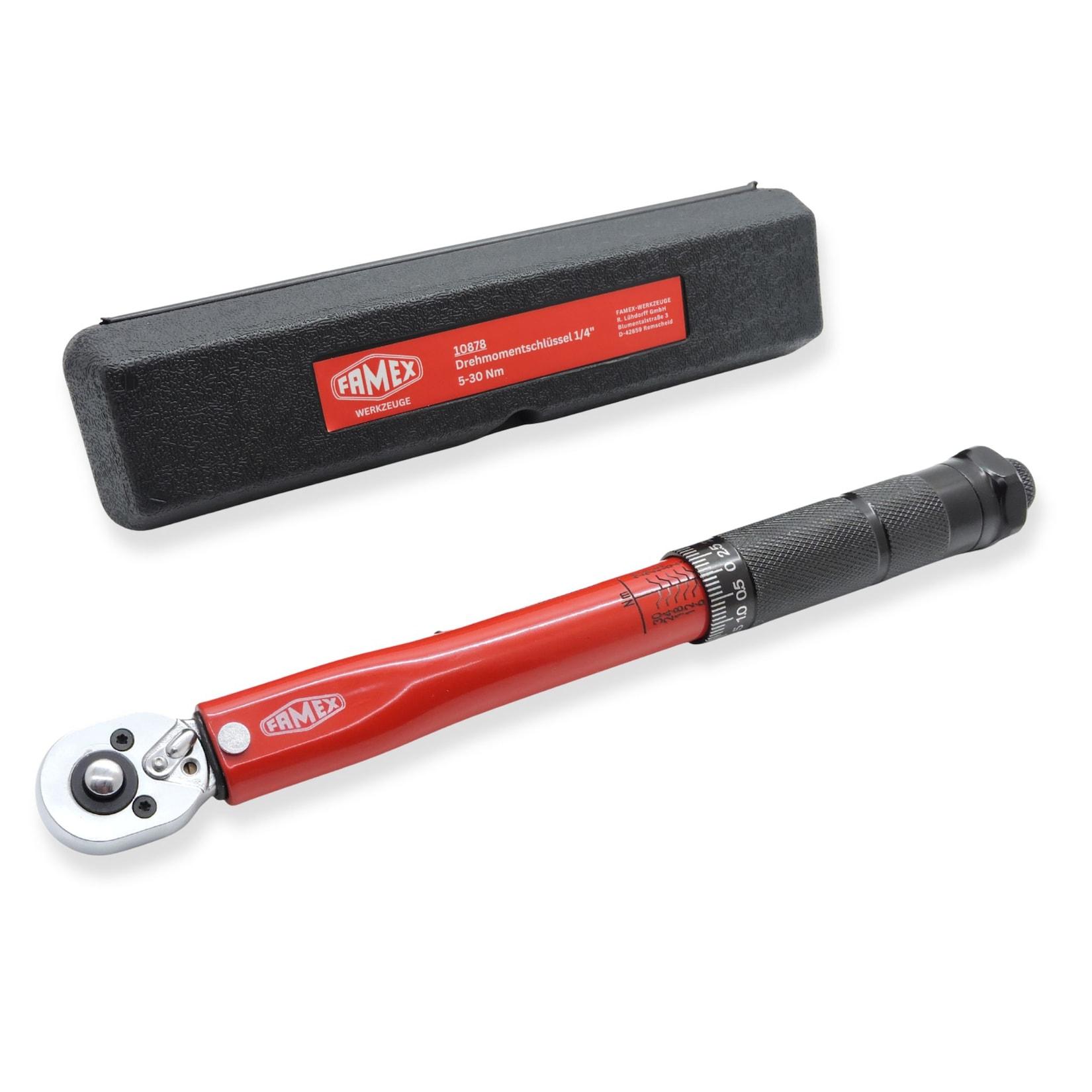 FAMEX 10878 Drehmomentschlüssel 1/4", 5-30 Nm
