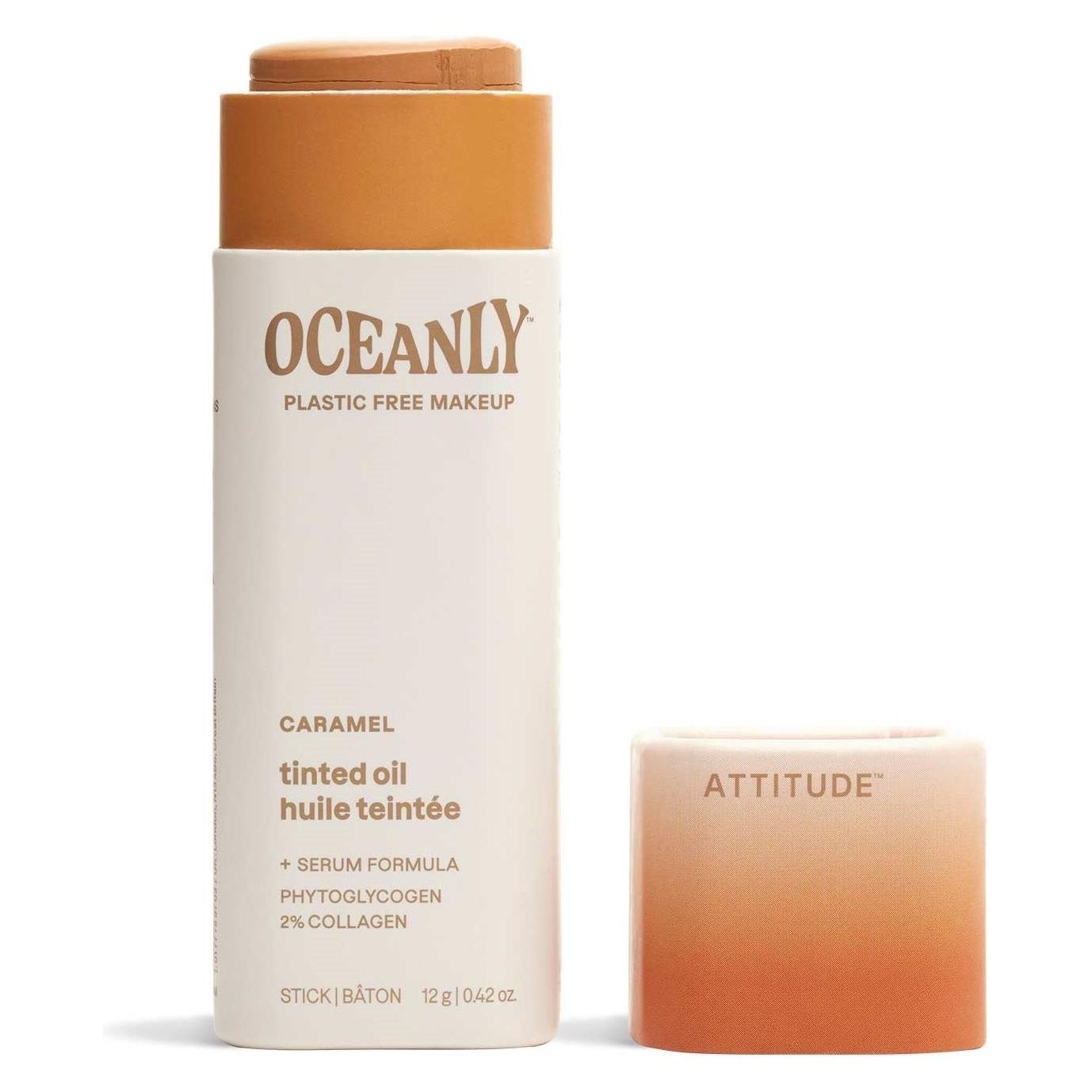 Attitude Oceanly Light Coverage Face Tinted Oil Stick EWG Verified Titanium (Caramel) (48629033)