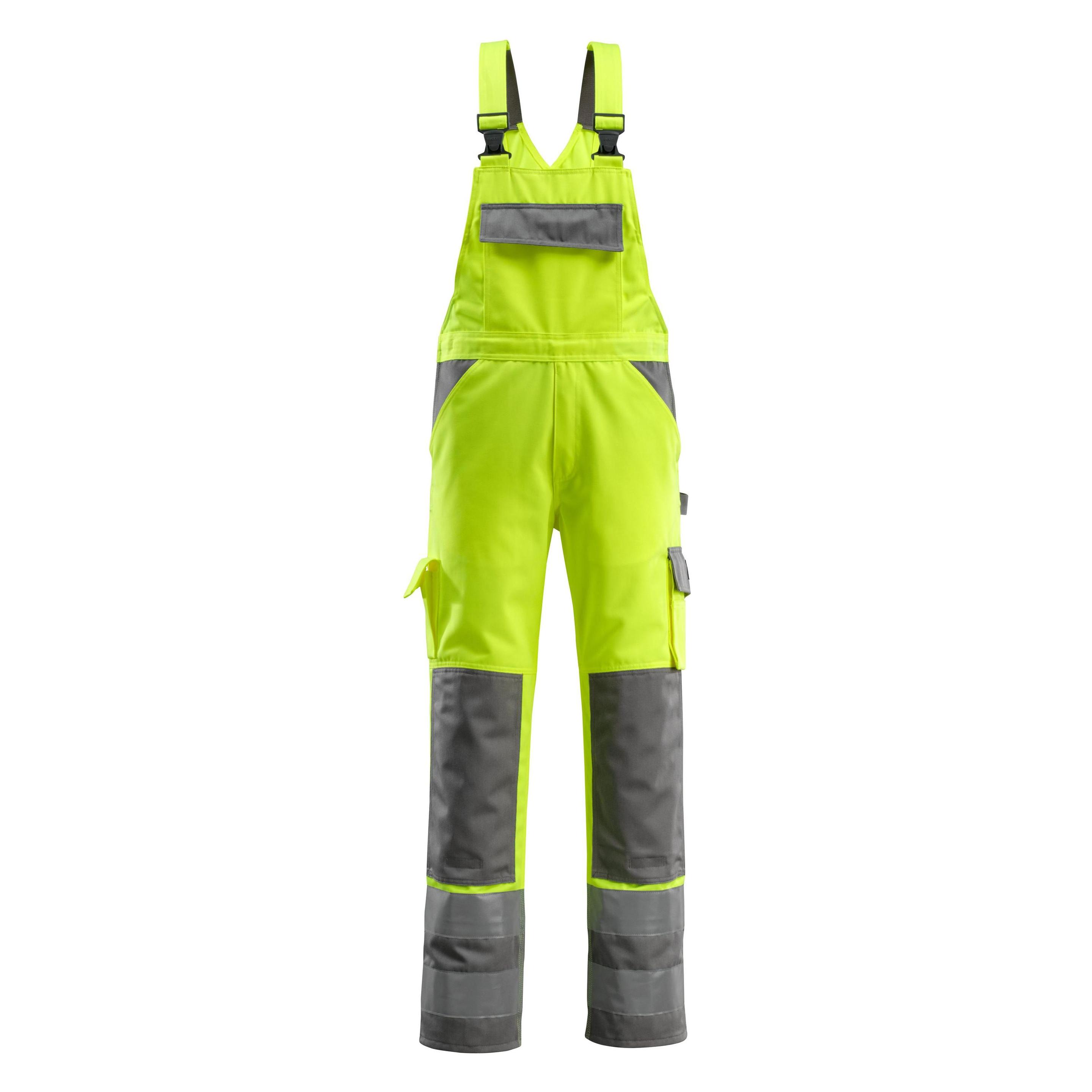 Mascot Warnschutz-Latzhose "Barras" gelb/anthrazit, Gr.52 (52) (5707209579829)
