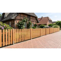 Gartentür für Vorgarten Lausanne 100 x 80 cm – Gartenzauntür aus naturbelassener Douglasie – stabile Gartentür – Tür für den Vorgarten