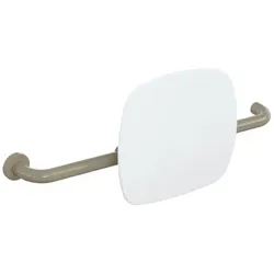 Hewi 801 Rückenstütze 801.51.9261L86 Wandabstand 150mm, Ausführung links, Lehne signalweiß, sand