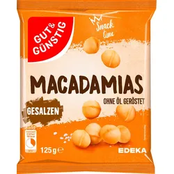 GUT&GÜNSTIG Macadamias geröstet & gesalzen 125,0 g