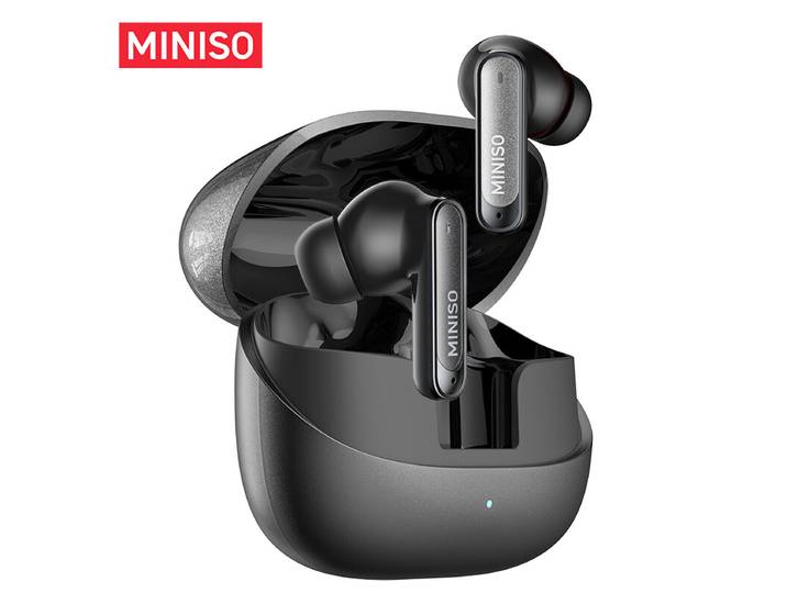 Écouteurs sans fil Bluetooth 6.0 MINISO MS106, conception d'écouteurs de traduction TWS AI avec son haute fidélité avec microphone intégré et indice d'étanchéité IPX5, prise en charge iOS et Android, parfaits pour le bureau, le sport, les études, les voya