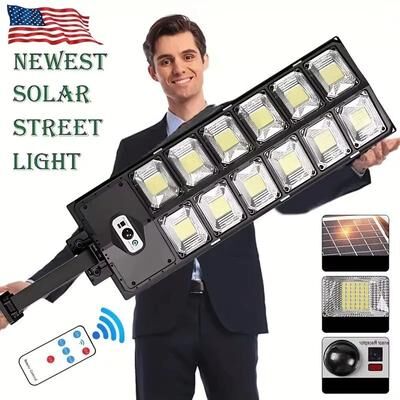 Inspired Finds 504 LED Solar Street Light Ultra Bright Outdoor Motion Sensor With Remote Control & Waterproof Design 504 LED Solar Street Light Ultra Bright Outdoor Motion Sensor With Remote Control & Waterproof Design