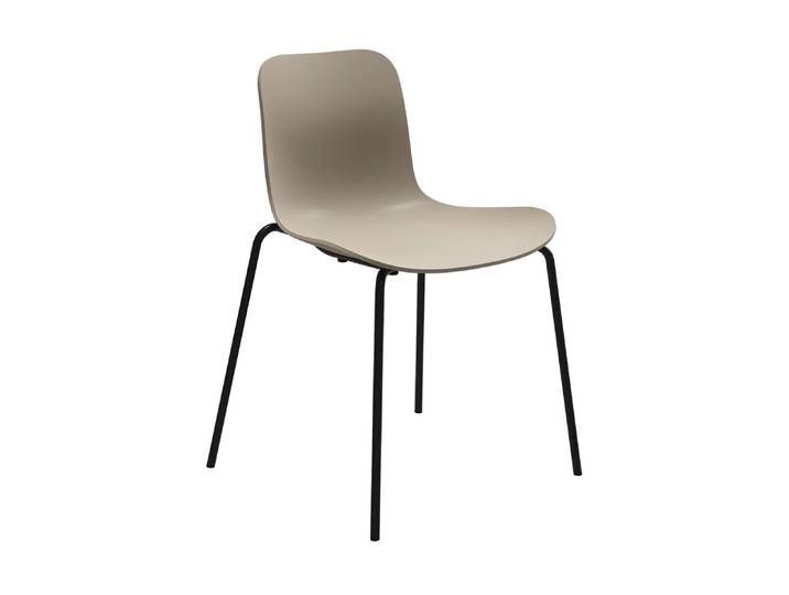 NORR11 Langue chaise Warm grey-noir cadre