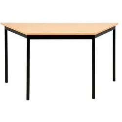 Sodematub, Schreibtisch, Trapeztisch FT147TRAP-1111 Buche Schwarz (140 x 70 x 74 cm)