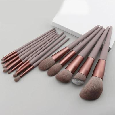 Professional 13 Piece Cosmetic Application System red