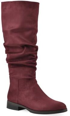 Women's Barnes Tall Shaft Boot by Cliffs in Burgundy Fabric (Size 8 M)