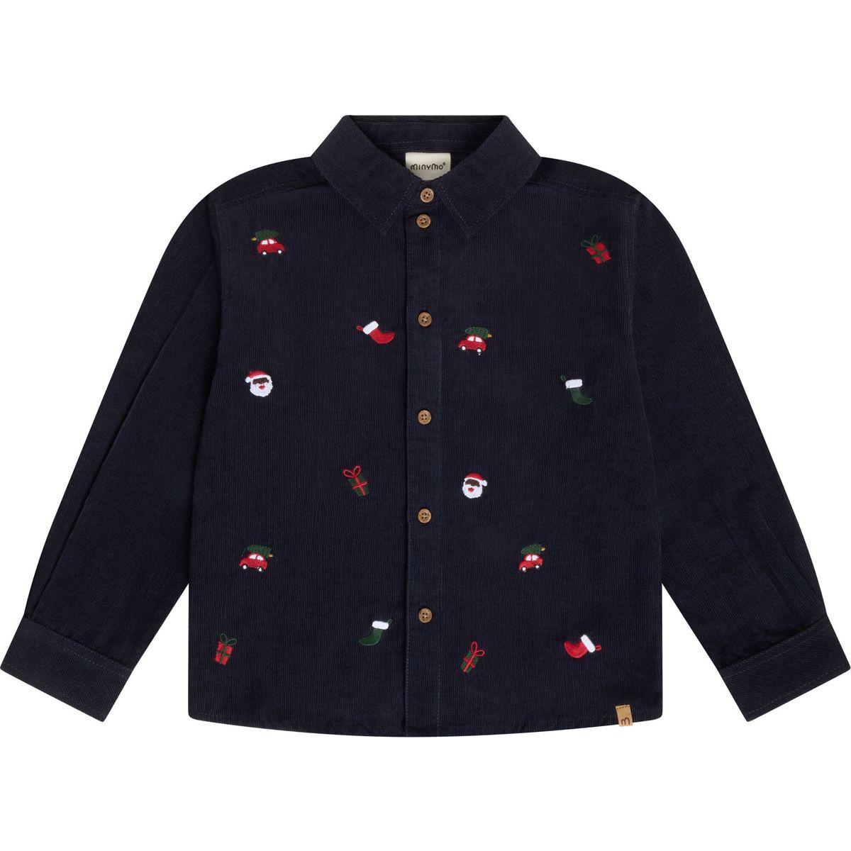 Minymo Shirt LS Cord parisian night (7021) 152 134544-7021-152