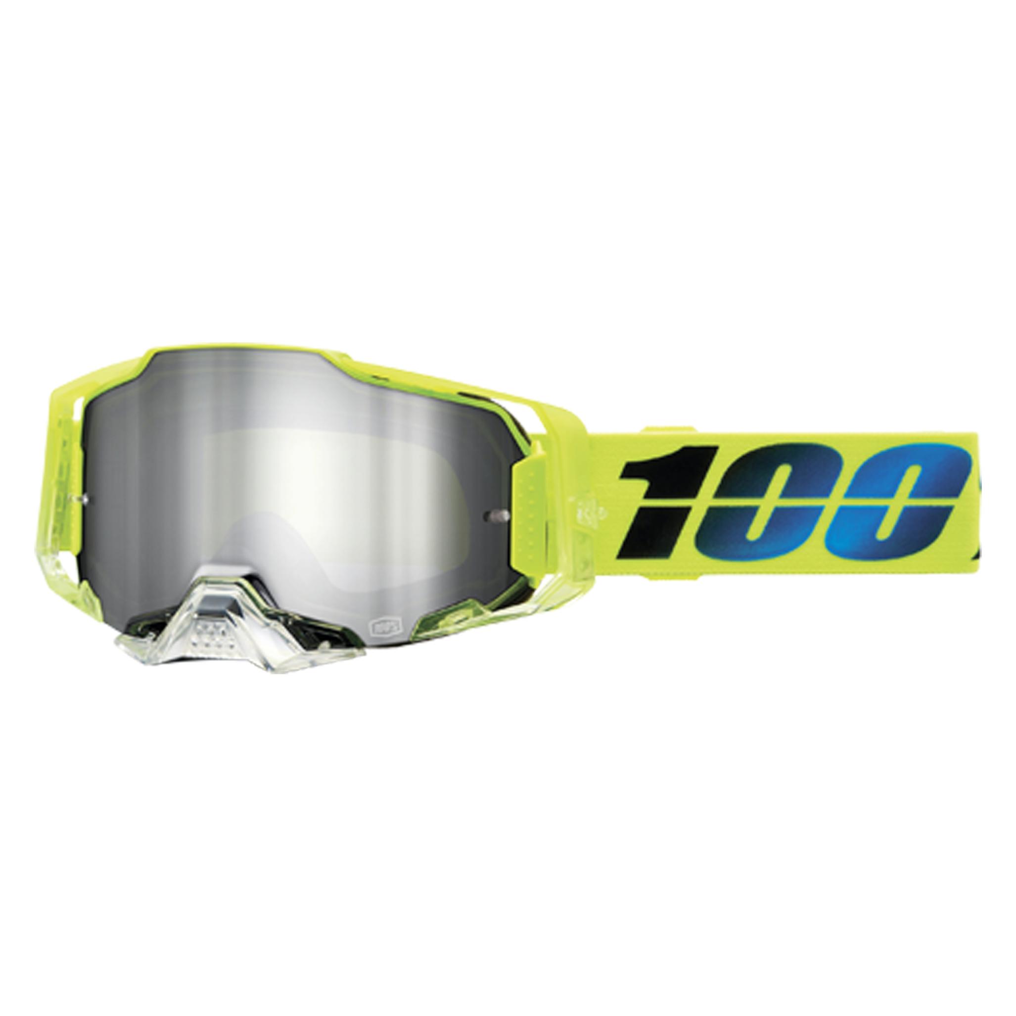 100% Armega Goggle Koropi - Mirror Silver (Silber, Silber) (50005-00013)