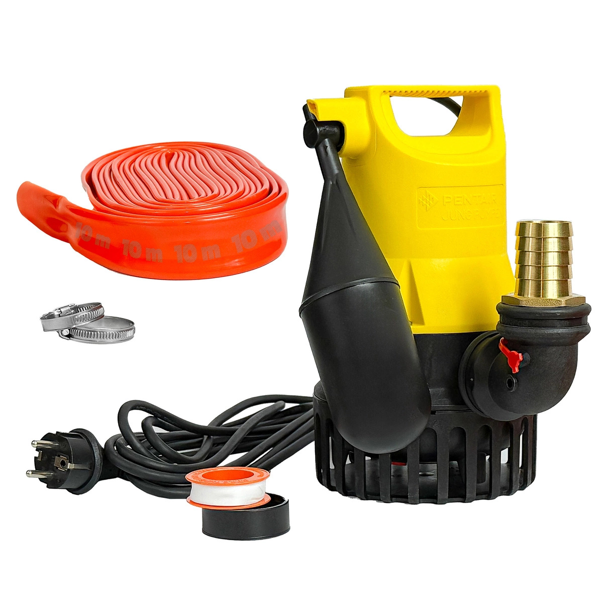 BANDLOO JP09387 - Jung U5KS Set + 10 m Schlauch + DN 32 Anschluss + Zubehör