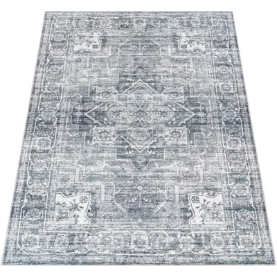 Teppich PACO HOME "Cambridge 461", grau, B:60cm H:12mm L:100cm, Polyester, Teppiche, Teppich, Kurzflor, orientalisches Muster, Vintage Design