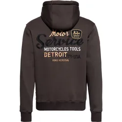 King Kerosin Motor Gear - Detroit Motor Service, Kapuzenjacke - Braun - M