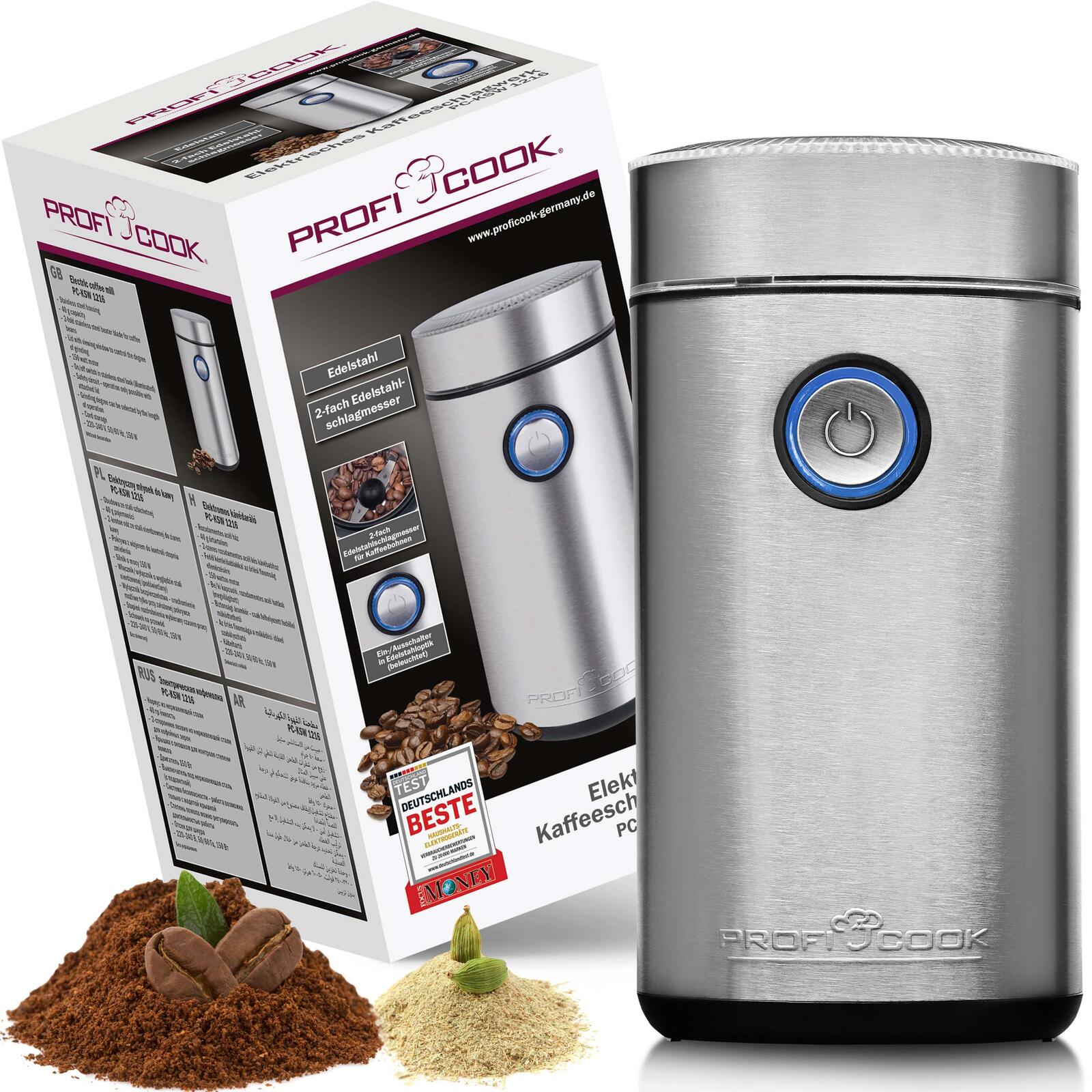 ProfiCook PC-KSW 1216 Kaffeemühle silber 501216