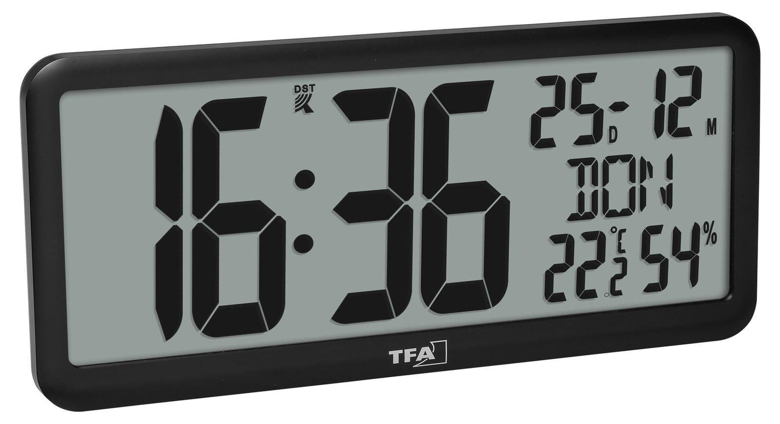 TFA Dostmann TFA 60.4525.01 Digitale radio-wekker met weersvoorspelling - Zwart