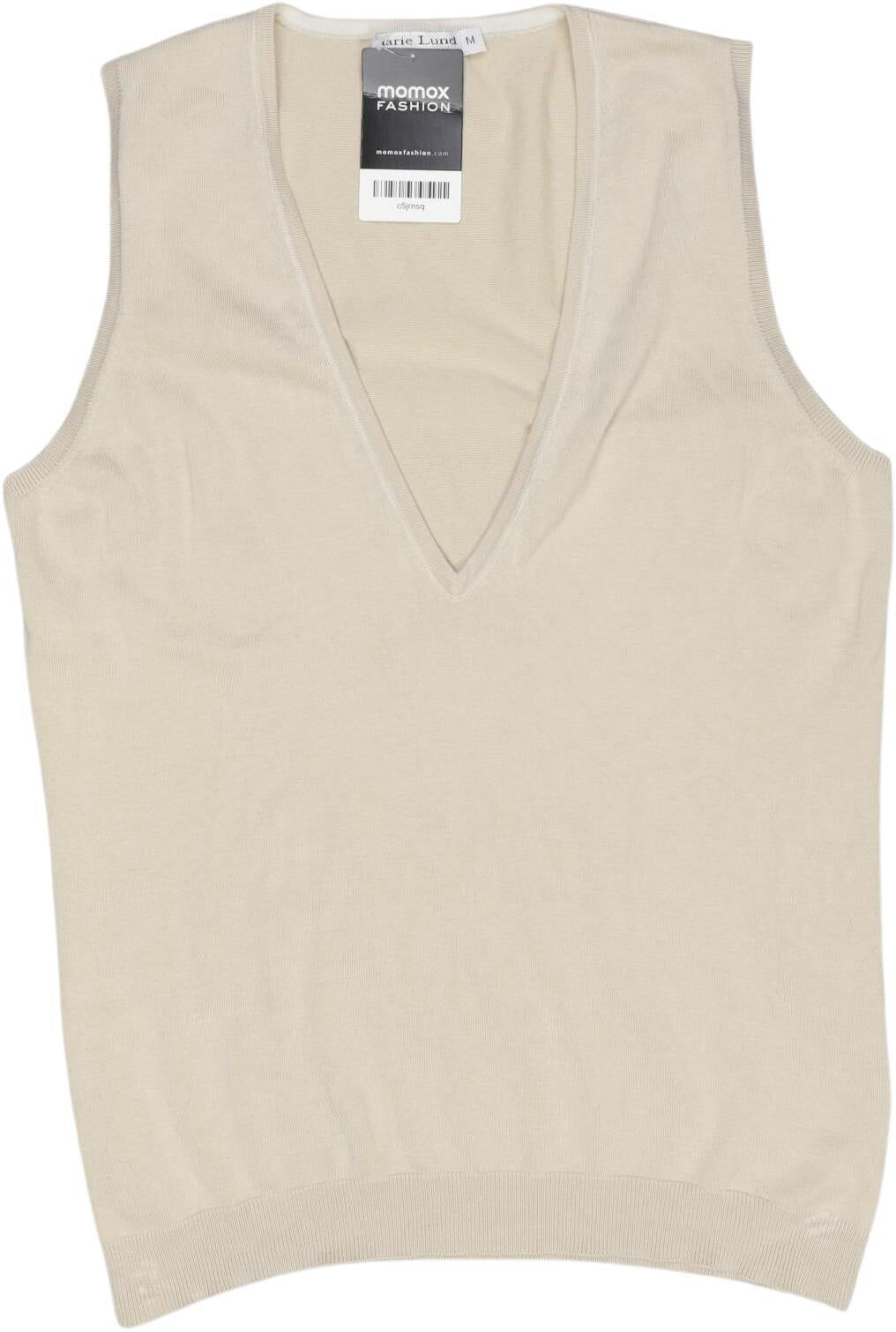 Marie Lund Damen Pullover, Beige, Gr. M, Seide / Elasthan / Baumwolle - Second Hand
