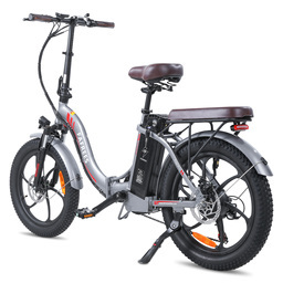 F20Pro 20 Zoll Faltbares Elektrofahrrad, 36V 20AH Akku mit Superkapazität,Shimano 7S, 20"*3.0 Fat Tire Grau