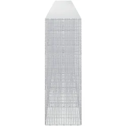 vidaXL, Steinkorb, Gabion mit 3,5 mm Draht und 5x2,5 cm Maschen 800x50x150 cm