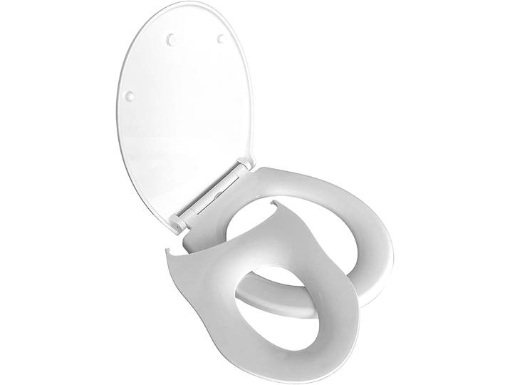 WC-Sitz ADOB Baby & Family , weiss (weiß), Thermoplast, WC-Sitze, WC-Sitz