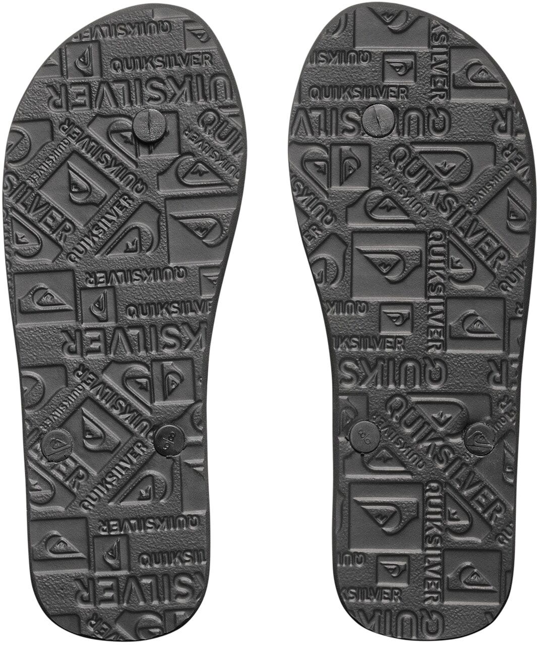 Sandale QUIKSILVER "Molokai", Herren, Gr. 7(40), schwarz-weiss (schwarz, schwarz, weiß), Obermaterial: Synthetikmaterial / Aussensohle: Moosgummi, Schuhe Sandale schwarz, schwarz, weiß 7(40)