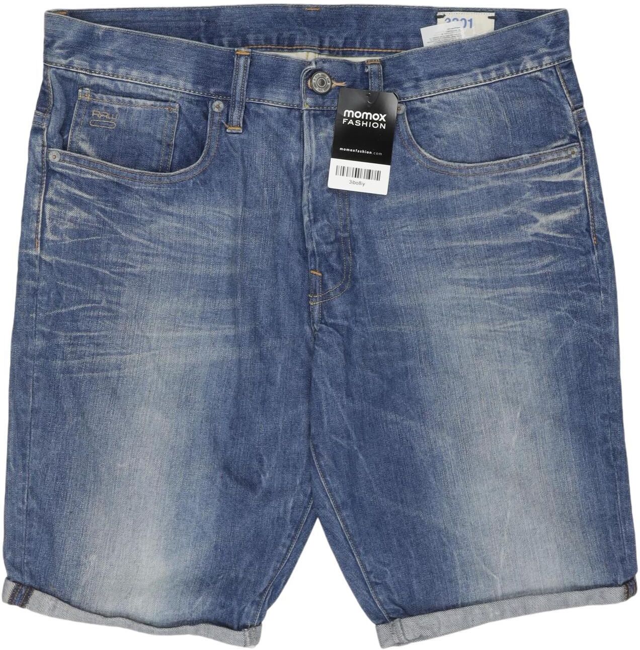 G Star RAW Herren Shorts, Blau, Gr. W32, Baumwolle - Second Hand