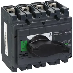 Schneider Electric 31103 Lasttrennschalter ComPact INS250 4P 200A Festeinbau mit schwarzem Drehantrieb