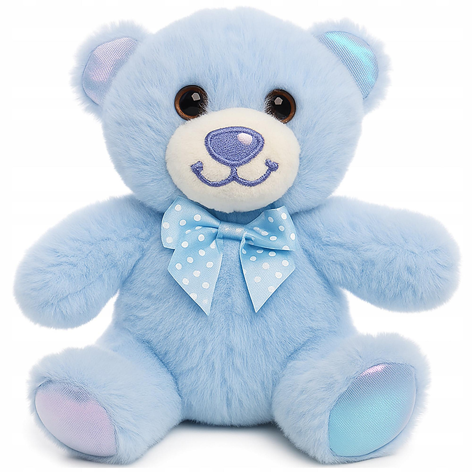 Bambly Knuffelbeer Blauw Pluche 15 cm