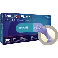 Ansell MICROFLEX 93843060 100 St. Nitril Einweghandschuh Größe (Handschuhe): XS, 5.5, 6 EN 21420:2020, EN 1149-1, EN 1149-2, EN 1149-3 ISO 11193