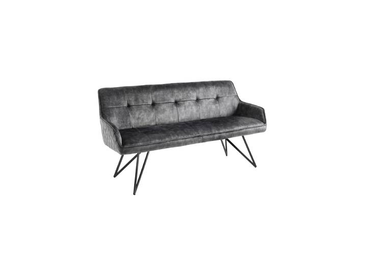 Design Sitzbank „Elefantis“ Samt Dunkelgrau Invicta Interiors