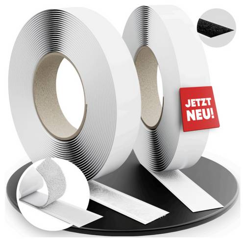 Label the Cable LTC EASY TAPE STRAP Klettband (L x B) 8m x 20mm Weiß 8m