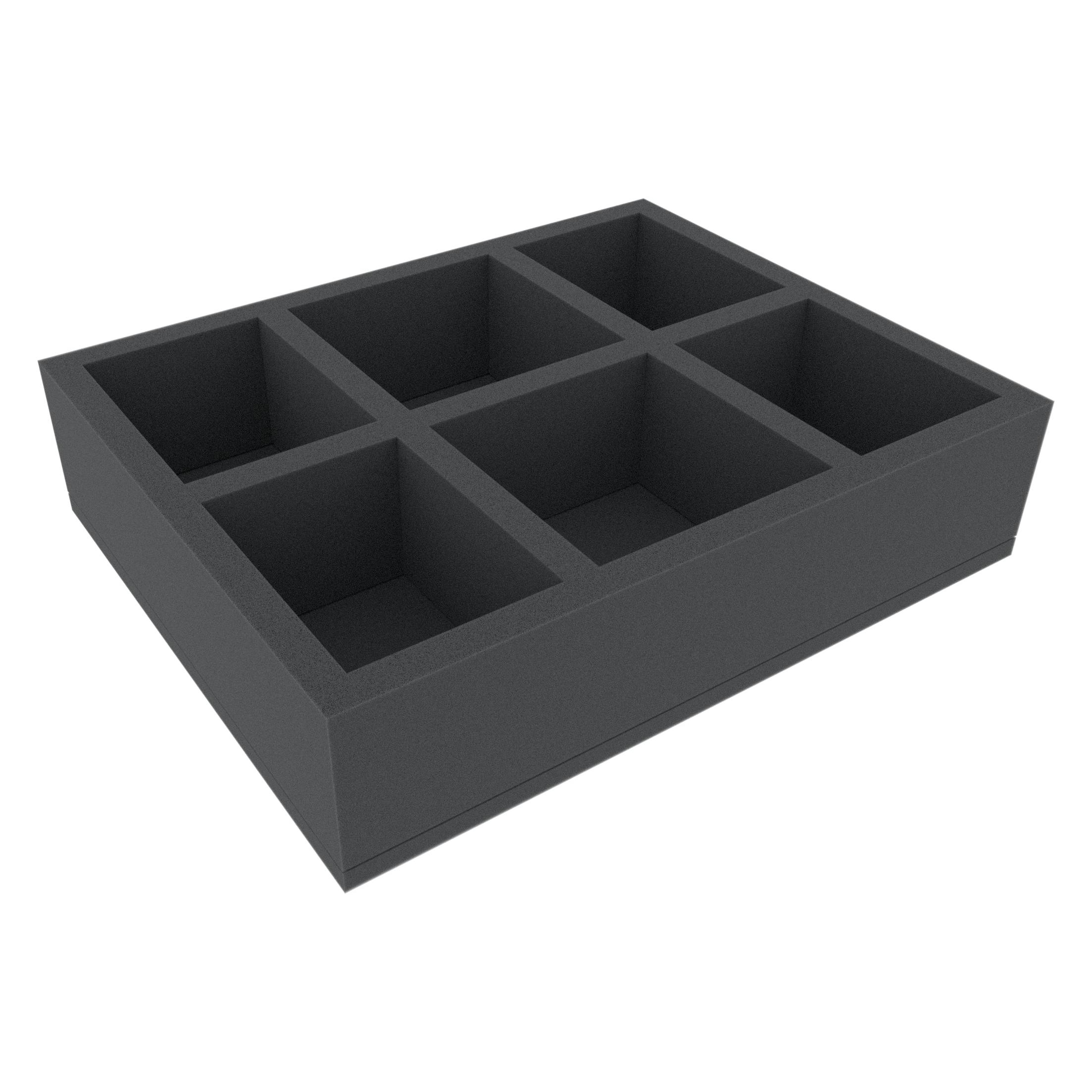 Feldherr FSMEKU080BO - 80 mm Full-Size Schaumstoffeinlage mit 6 Fächern (Kunststoff, Schaumstoff) (FSMEKU080BO)