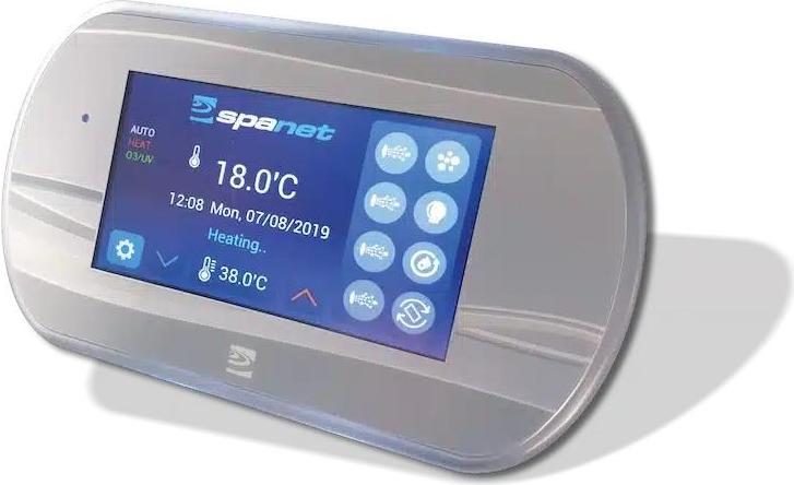 Smartouch Whirlpool-Bedienfeld 4,3 Zoll, flaches Design, automatische Helligkeitsanpassung, wasserdicht